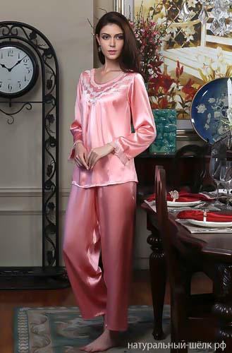 Пижама женская шёлковая М270
