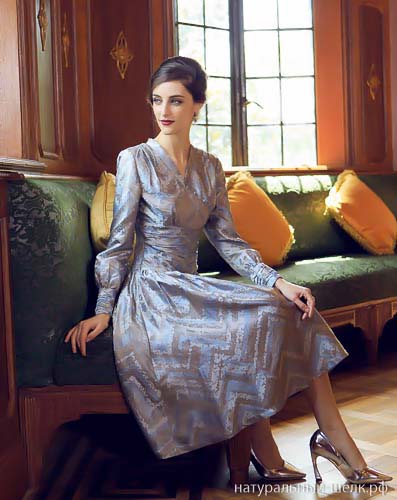 Платье В186 женское шелковое
